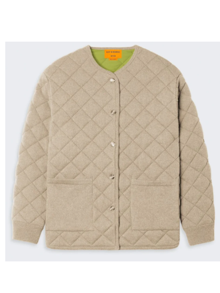 Guest In Residence Quilted Liner Jacket In Cashmere Blend (In Store)