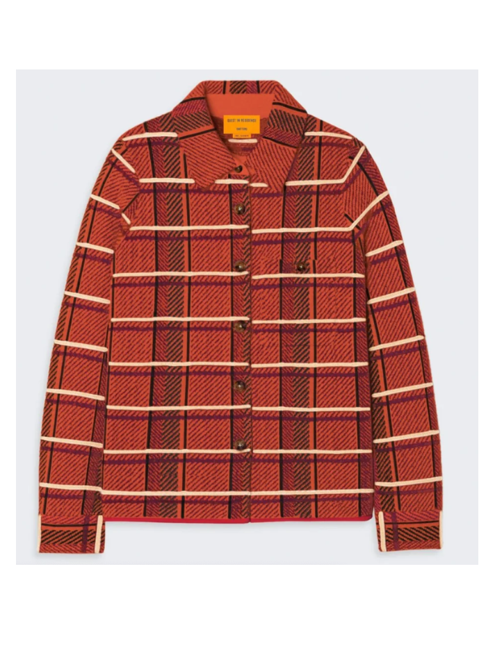 Guest In Residence Dylan Plaid Shirt In Cashmere (In Store)