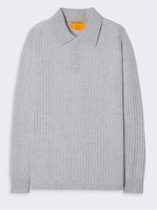 Guest In Residence Theo Waffle Polo In Cashmere (In Store)