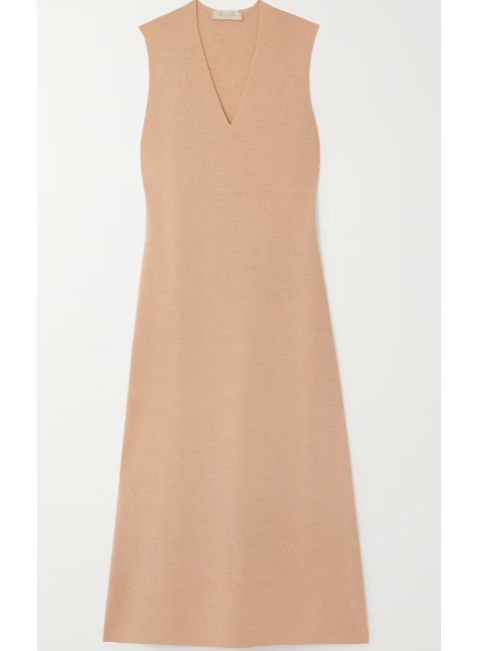 Loro Piana Cashmere and silk-blend maxi dress