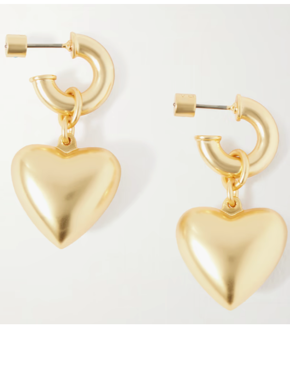 Roxanne Assoulin Heart & Soul Goldtone Drop Earrings  (In Store)