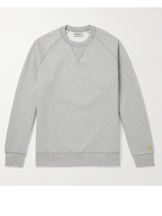 Carhartt WIP Chase Logo-Embroidered Cotton-Blend Jersey Sweatshirt (In Store)