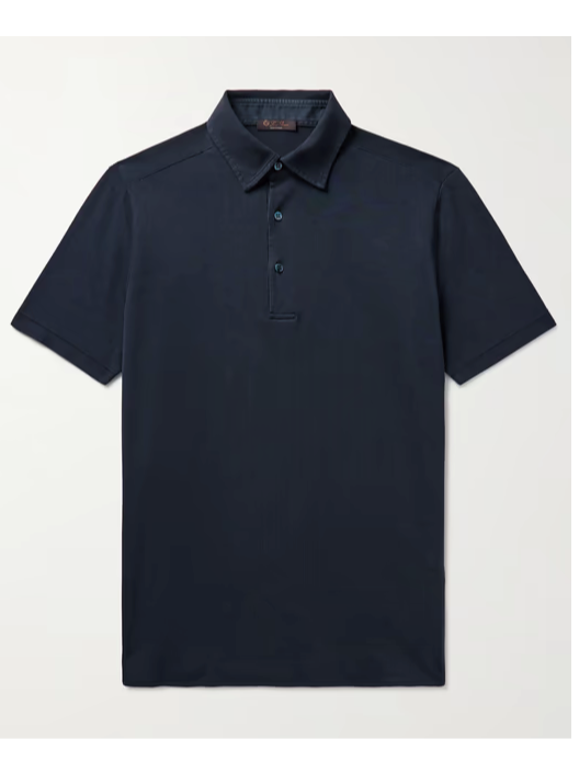 Loro Piana Cotton-Piqué Polo Shirt (In Store)