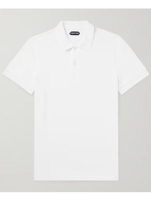 Tom Ford Garment-Dyed Cotton-Piqué Polo Shirt (In Store)