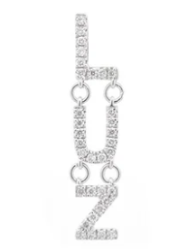 Wish Fine Jewelry Diamond 18K White Gold Luz Single Dangle Drop Earrings (In Store)