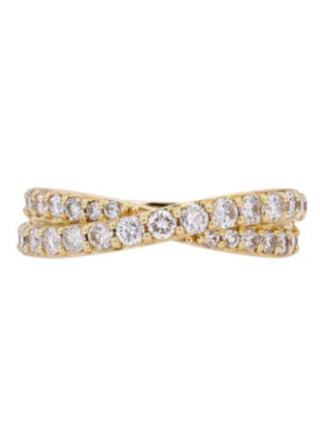 Wish Fine Jewelry Diamond 14K Gold Crossover Ring (In Store)