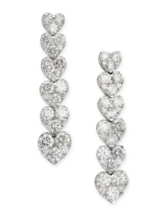 Wish Fine Jewelry Diamond 18K Gold Linear Earring (In Store)