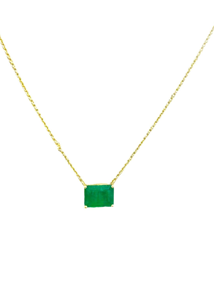 Wish Fine Jewelry 18K Yellow Gold Emerald Necklace (In Store)