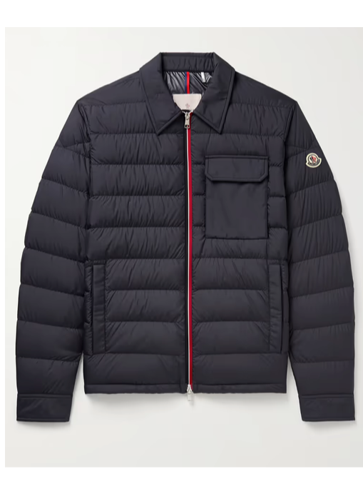 Moncler Fazzon Logo-Appliquéd Quilted Shell Down Jacket (In Store)