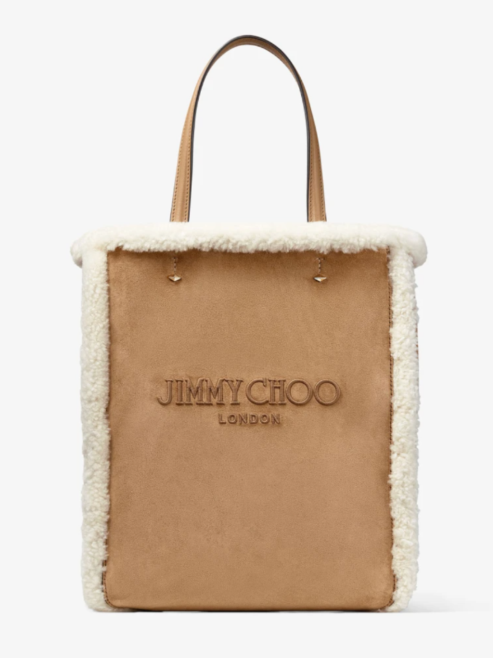 Jimmy Choo Lenny Rattan Suede Tote Bag (In Store)