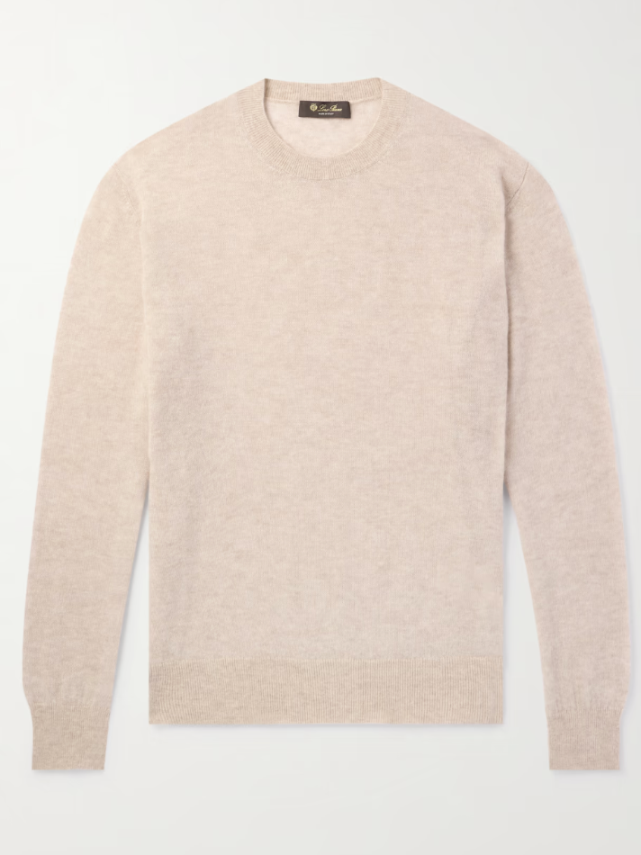 Loro Piana Brushed Cashmere and Silk-Blend Sweater (In store)