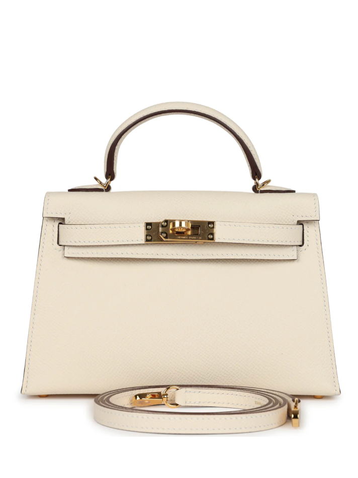 HERMÈS Hermès Kelly Sellier 20 Nata Epsom Gold Hardware (In Store)