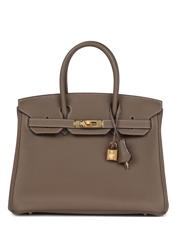 HERMÈS Hermès Birkin 30 Etoupe Togo Gold Hardware (In Store)