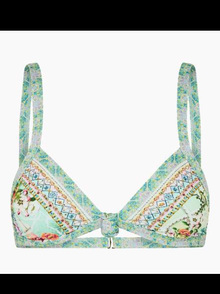 Camilla Just Coasting Knot-Front Swim Top