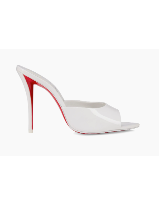 Christian Louboutin Miss Z 100MM Patent Leather Mules