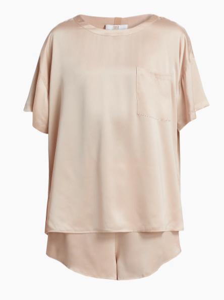 Lunya Washable Silk T-Shirt & Shorts Set