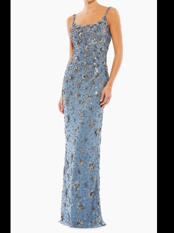Mac Duggal Embellished Scoopneck Gown