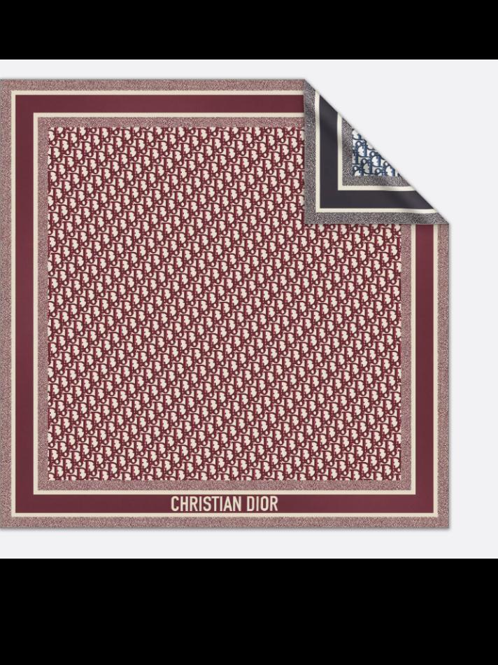 Dior Dior Oblique Diortwin 90 Square Scarf