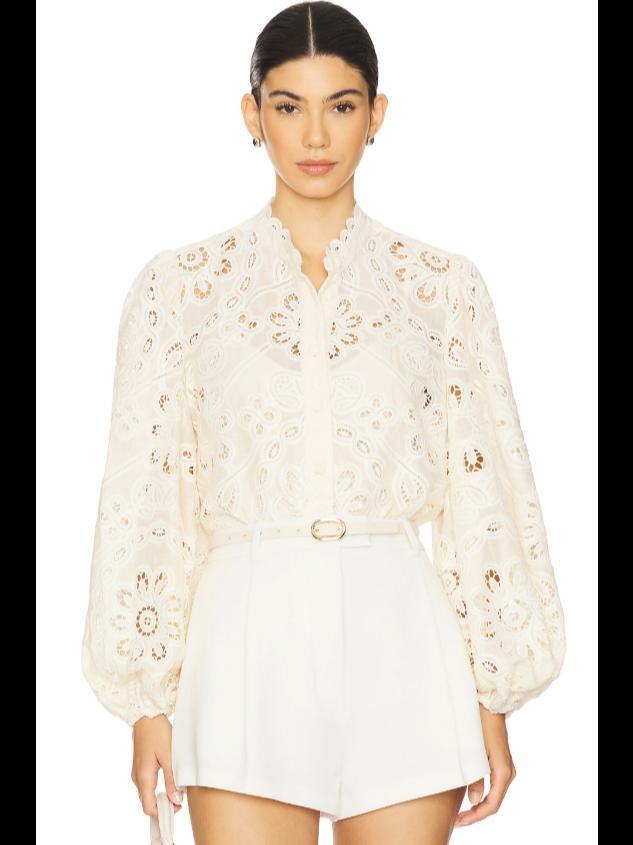 Zimmermann Rhiannon Embroidered Blouse