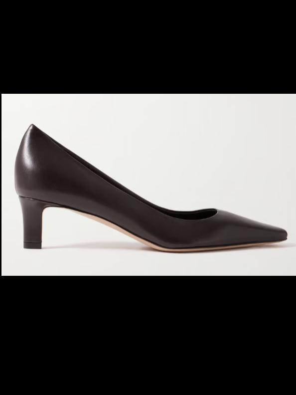 The Row Carla leather pumps