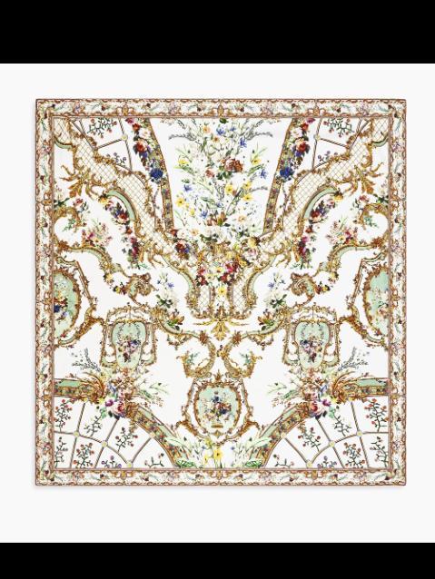 Camilla Dressing Room Drama Large Floral Silk Square Scarf