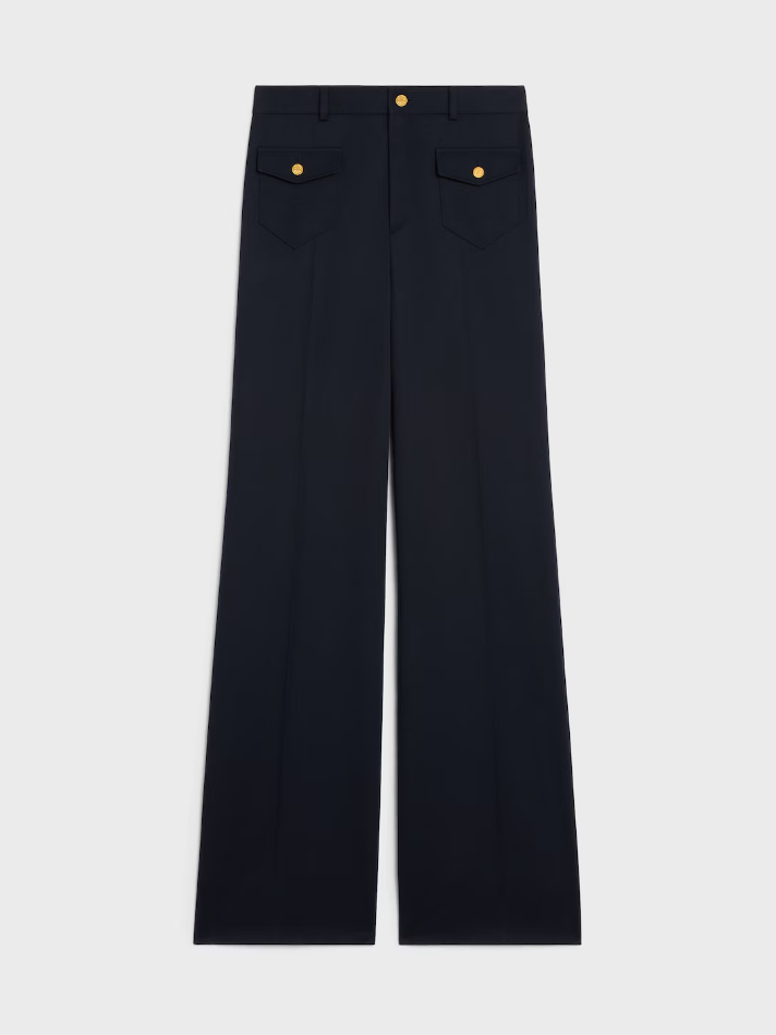 Celine Pants in Diagonal Wool