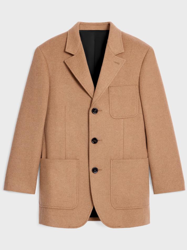 Celine Tailored Jacket in Cashmere Flannel