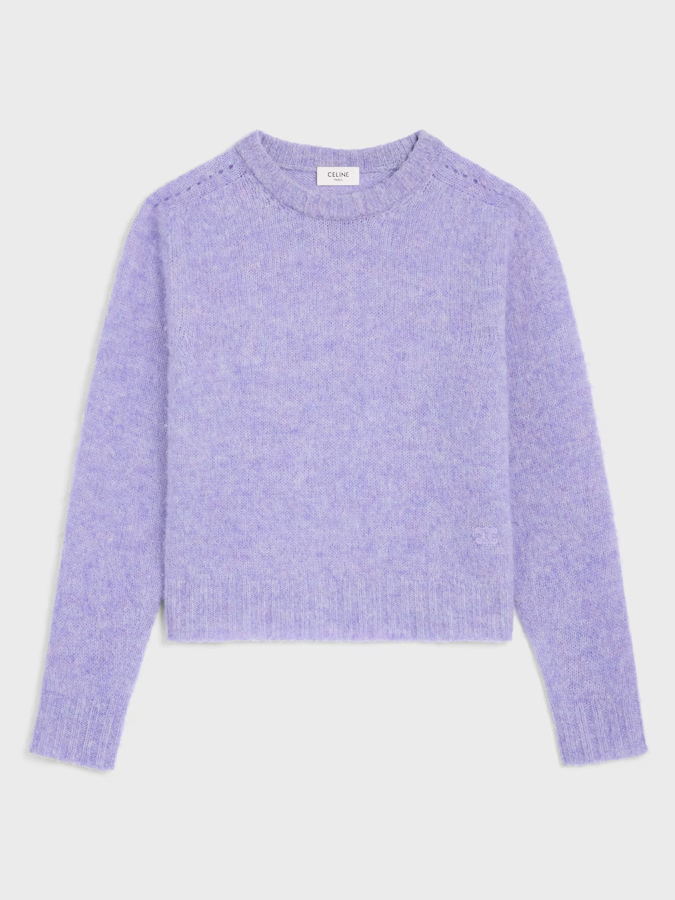 Celine Crewneck Sweater in Shetland Wool