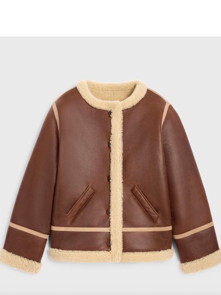 Celine Jacket in Lamb Shearling