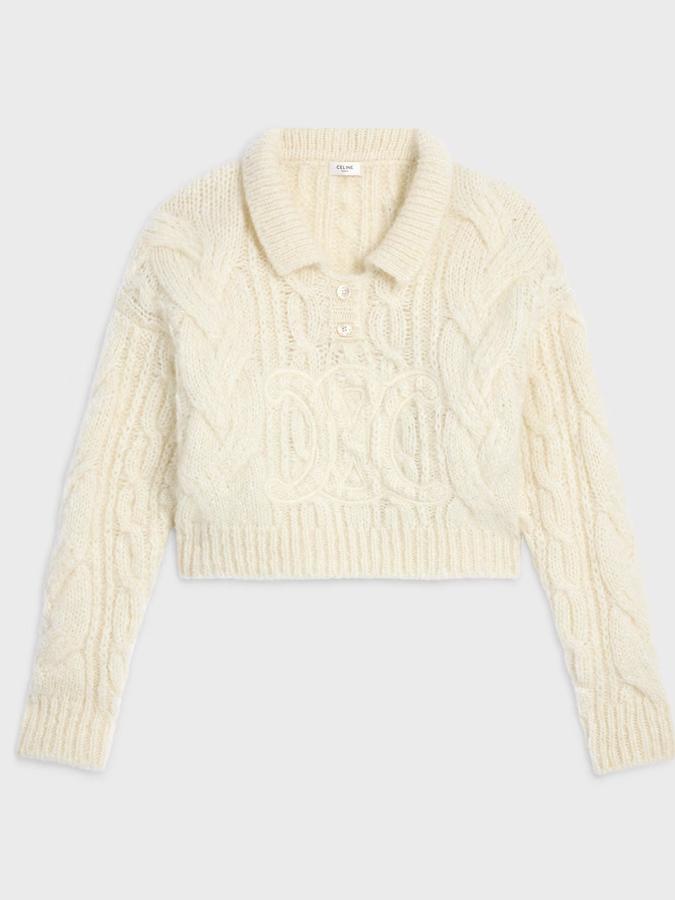 Celine Sweater in Aran Mohair and Wool