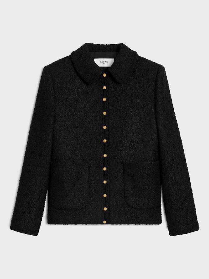 Celine Chasseur Jacket in Cashmere Bouclette Natte