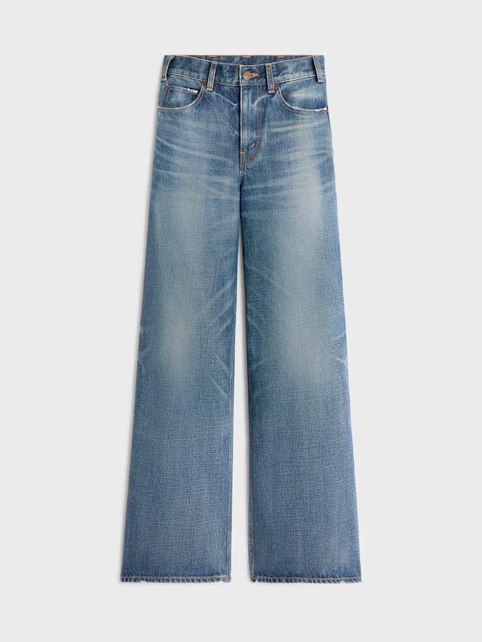 Celine Flared Surf Jeans in Union Wash Denim