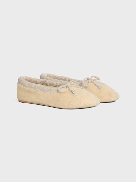 Celine CELINE ABBY BALLERINA IN Alpaca Wool Fabric