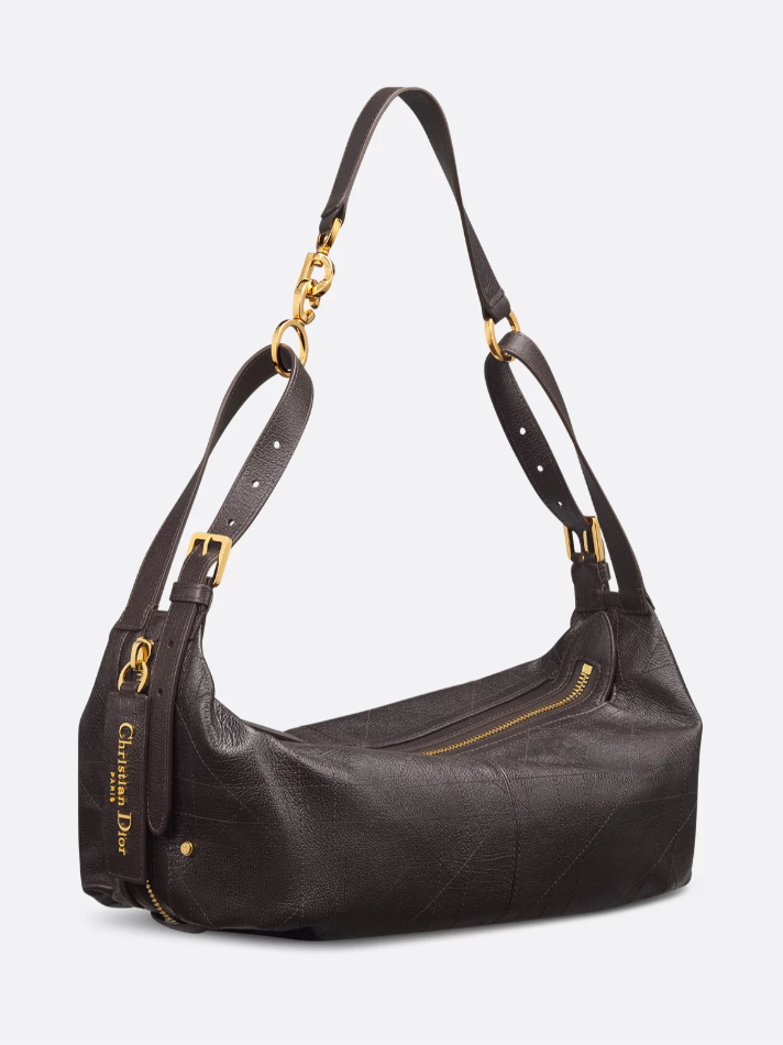 Dior Medium D-Journey Bag in Shiny Grained Calfskin - Women's Bags