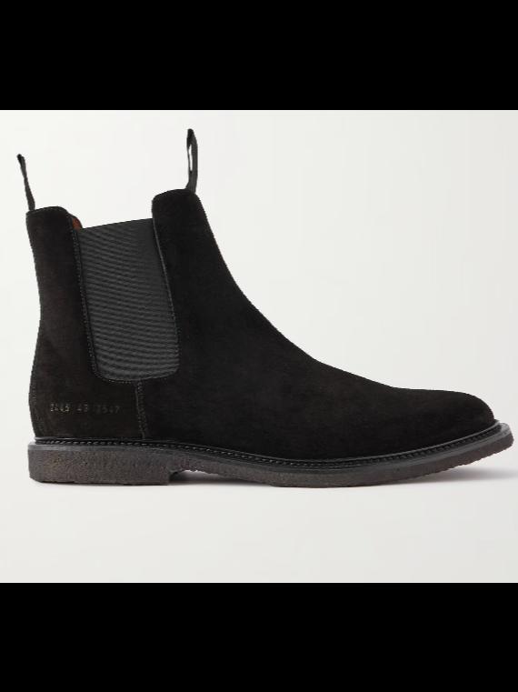 Common Projects Waxed-Suede Chelsea Boots