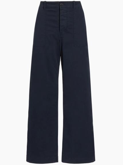 Nili Lotan Leon Cotton Wide-Leg Pants