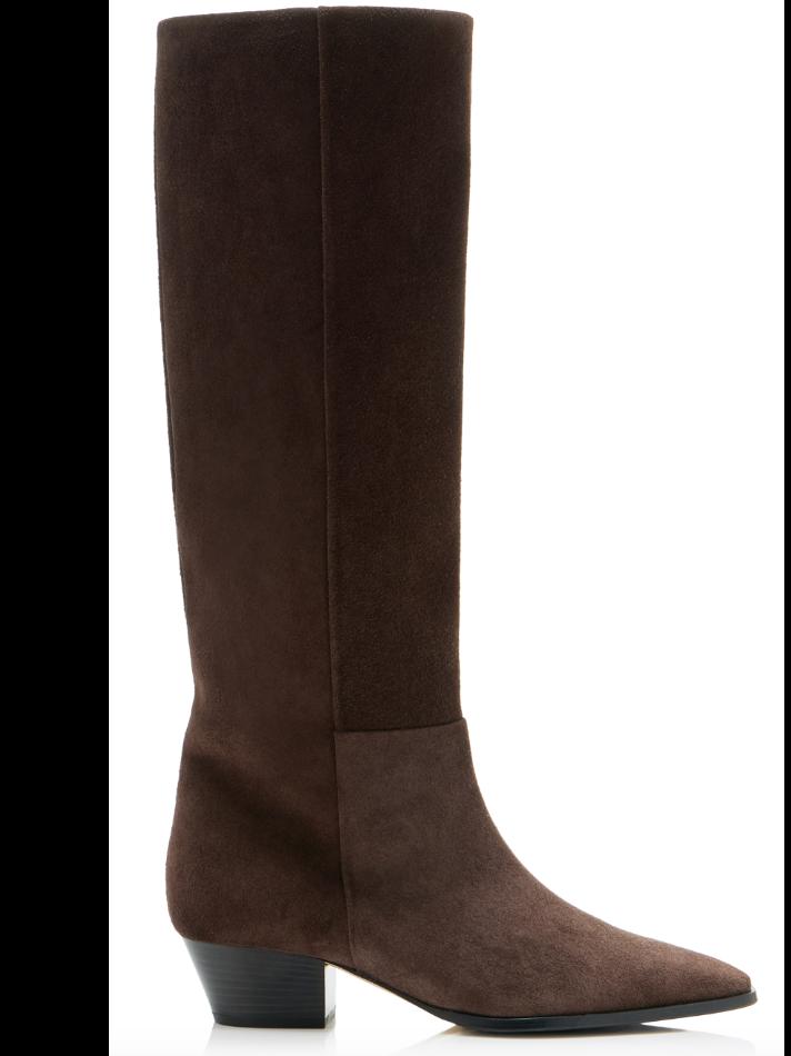 aeyde Medea Suede Knee Boots