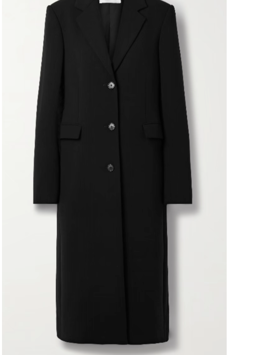 The Row Cerys wool-blend crepe coat
