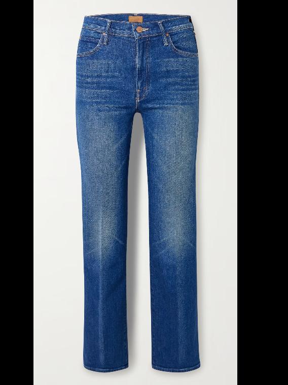 Mother The Kick It Flood high-rise tapered jeans