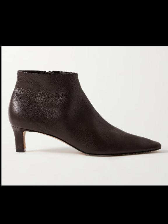 The Row Carla leather ankle boots