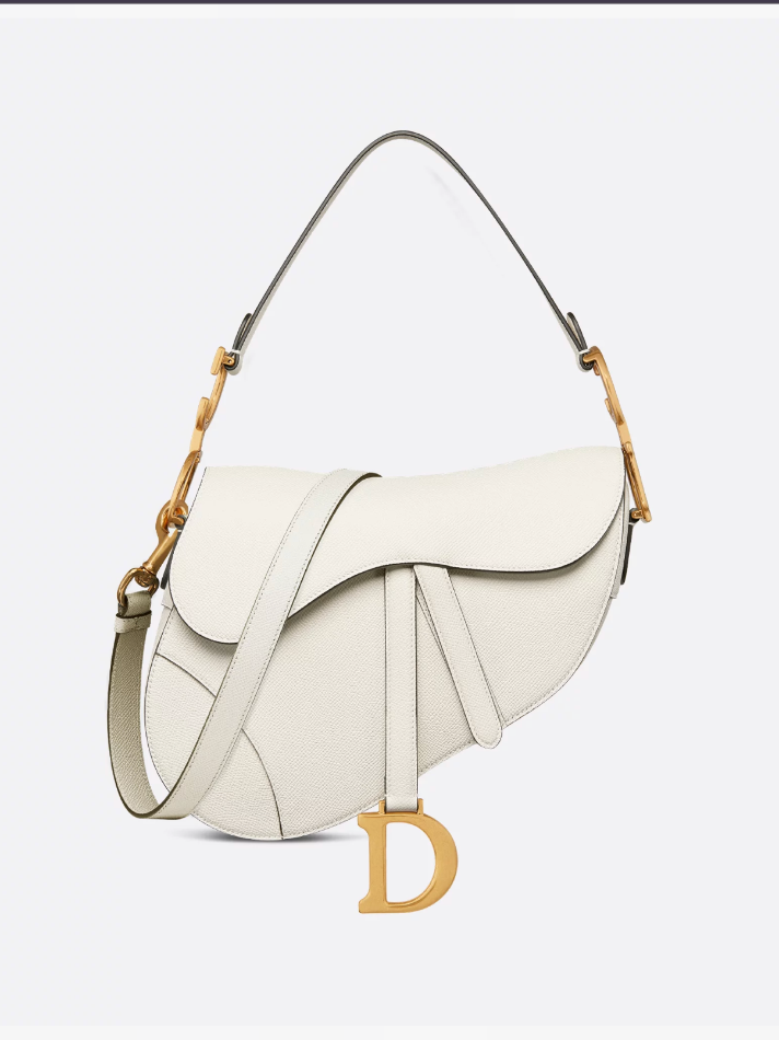 Dior Latte Saddle Bag with Strap