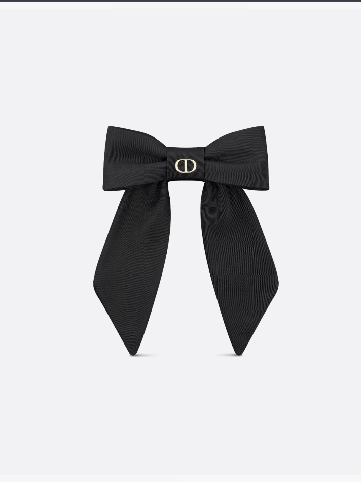 Dior Black Large Dior Twist Bow - Women's Accessories