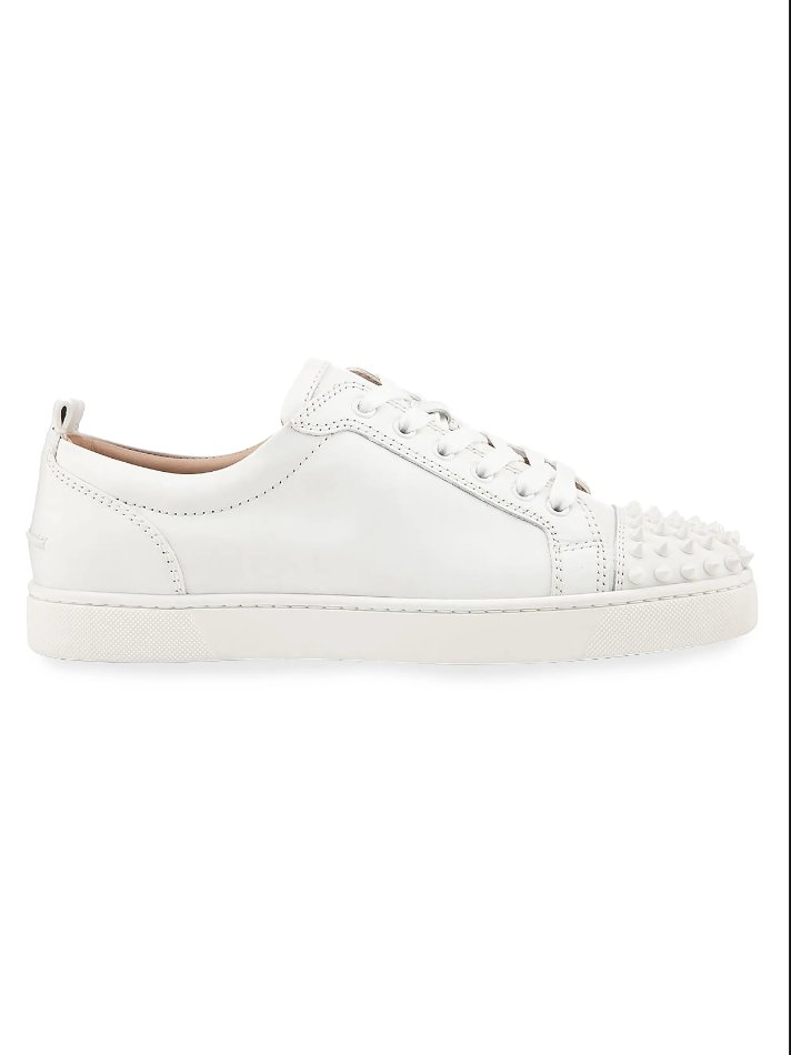 Christian Louboutin Louis Junior Spikes Sneakers - White