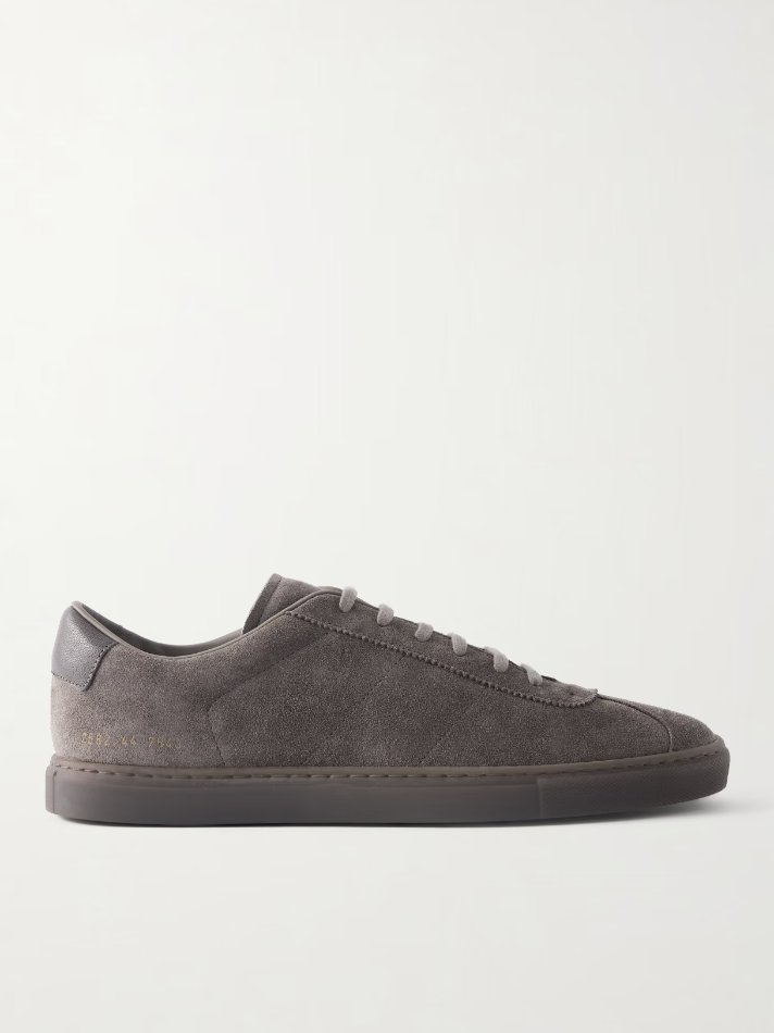 Common Projects Field Trainer Waxed-Suede Sneakers