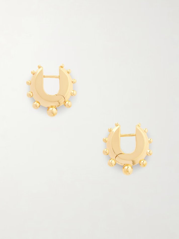 Phoebe Philo Gold-plated sterling silver hoop earrings