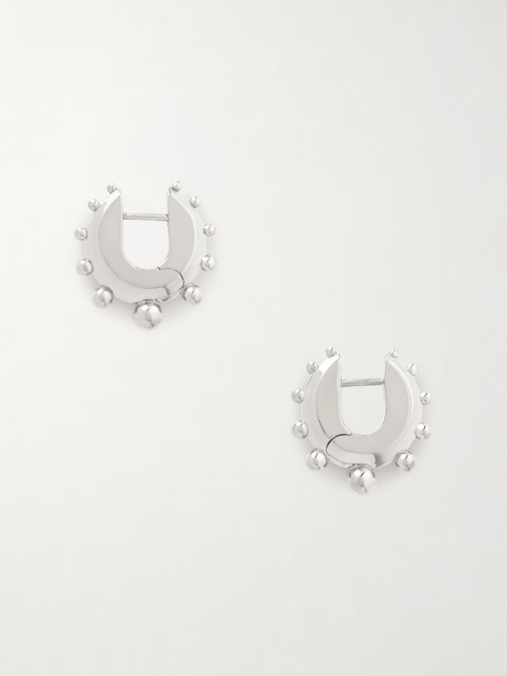 Phoebe Philo Sterling silver hoop earrings