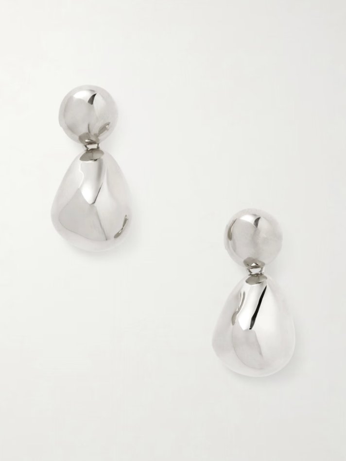 Phoebe Philo Pebble sterling silver earrings