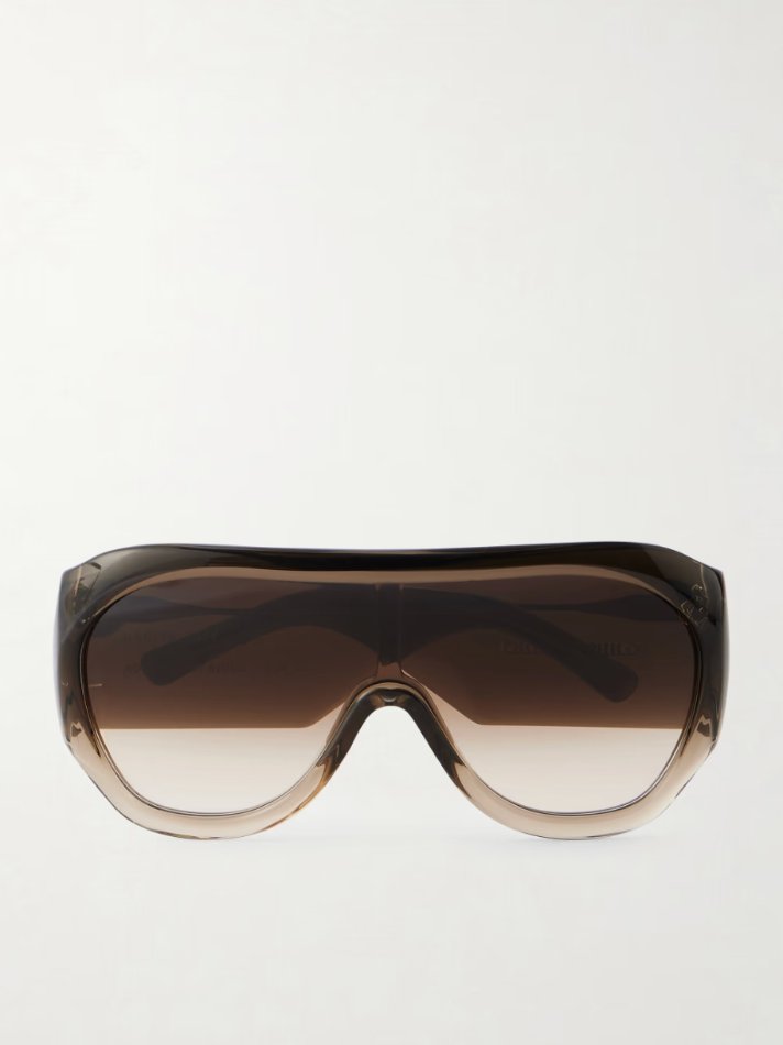 Phoebe Philo Bombe oversized D-frame acetate sunglasses