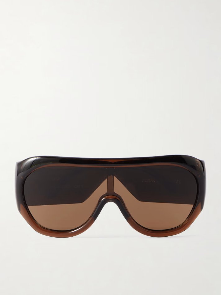 Phoebe Philo Bombe oversized D-frame acetate sunglasses