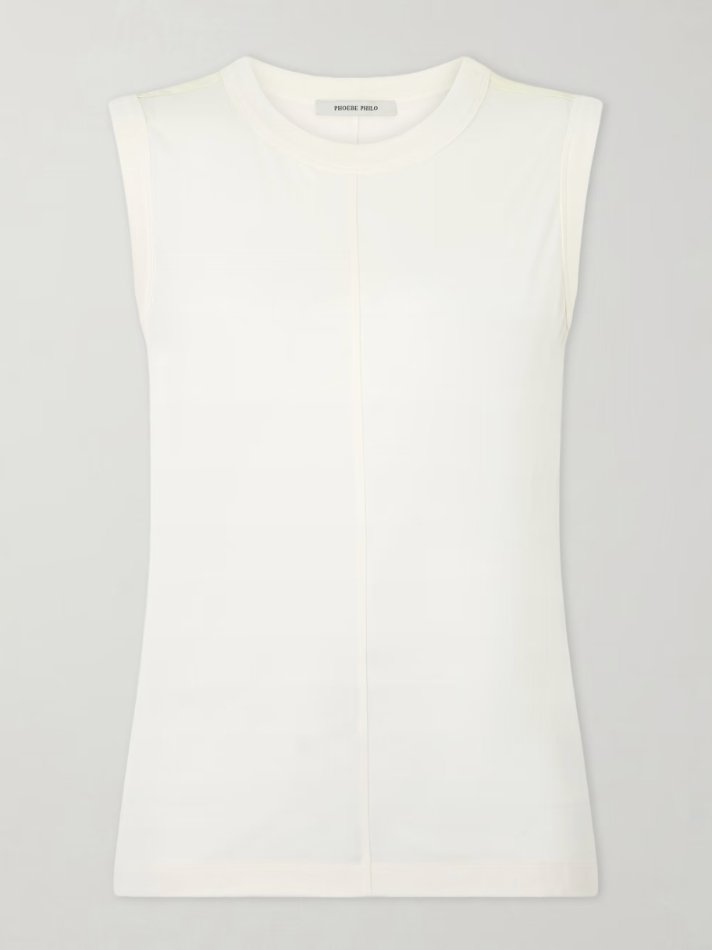 Phoebe Philo Lyocell and cotton-blend jersey tank